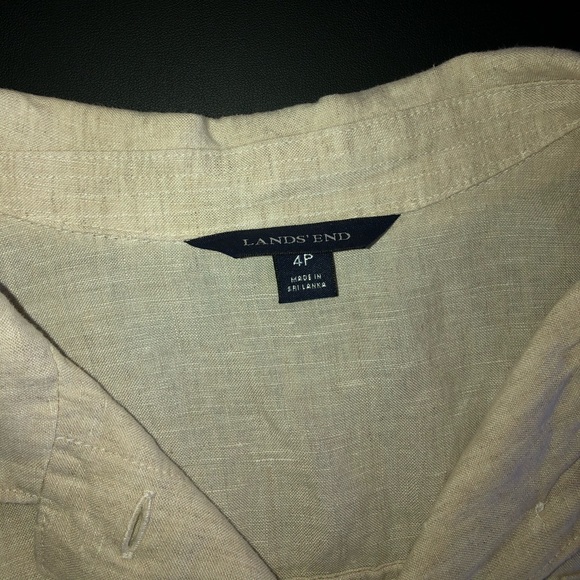 Lands End Linen Shirt/Jacket - Picture 6 of 6